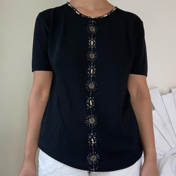 Vintage Beaded Blouse - Picture 3 of 4